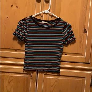 Striped crop top